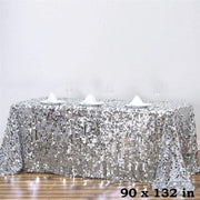 90x132" Large Payette Sequin Rectangular Tablecloth