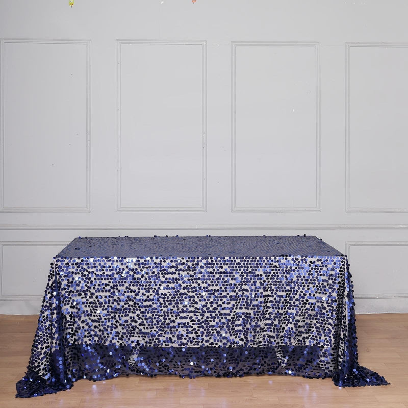 90x132" Large Payette Sequin Rectangular Tablecloth
