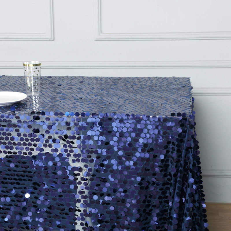 90x132" Large Payette Sequin Rectangular Tablecloth