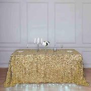 90x132" Large Payette Sequin Rectangular Tablecloth