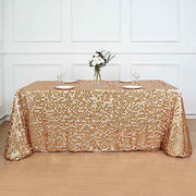 90x132" Large Payette Sequin Rectangular Tablecloth