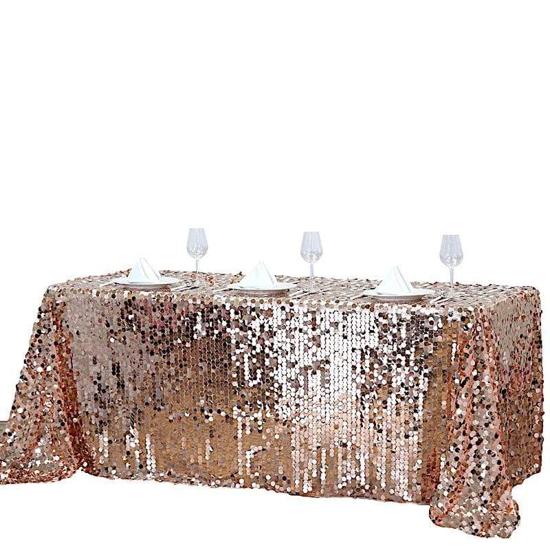 90 x 132 inches Big Payette Sequin Tablecloths