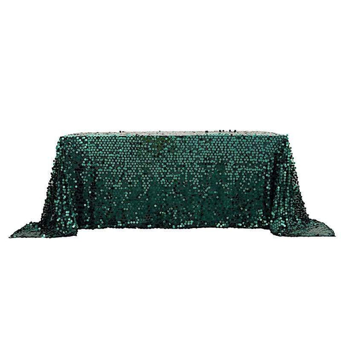 90x132" Large Payette Sequin Rectangular Tablecloth TAB_71_90132_HUNT