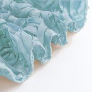 90x132" Satin Ribbon Roses Rectangle Tablecloth