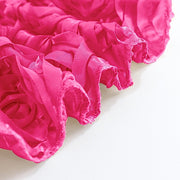 90x132" Satin Ribbon Roses Rectangle Tablecloth