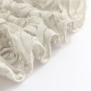 90x132" Satin Ribbon Roses Rectangle Tablecloth