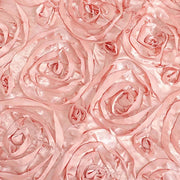 90x132" Satin Ribbon Roses Rectangle Tablecloth