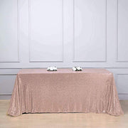 90x132" Sequined Rectangular Tablecloth