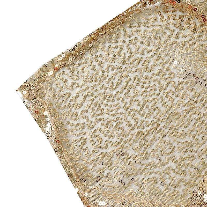 90x132" Sequined Rectangular Tablecloth