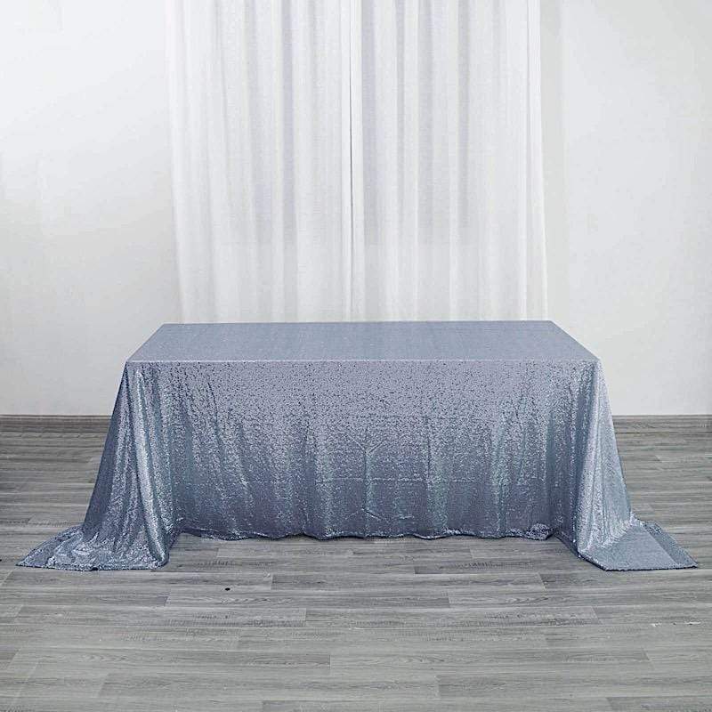 90x132" Sequined Rectangular Tablecloth