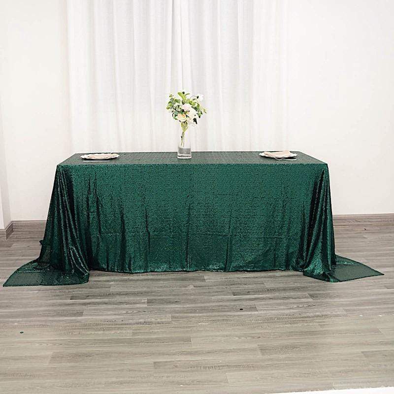90x132" Sequined Rectangular Tablecloth