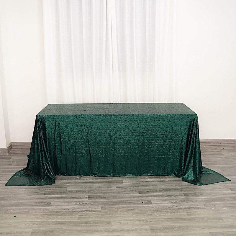 90x132" Sequined Rectangular Tablecloth