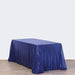 90x132" Sequined Rectangular Tablecloth - Navy Blue TAB_02_90132_012