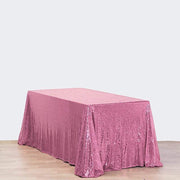 90x132" Sequined Rectangular Tablecloth