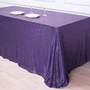 90x132" Sequined Rectangular Tablecloth