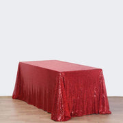 90x132" Sequined Rectangular Tablecloth