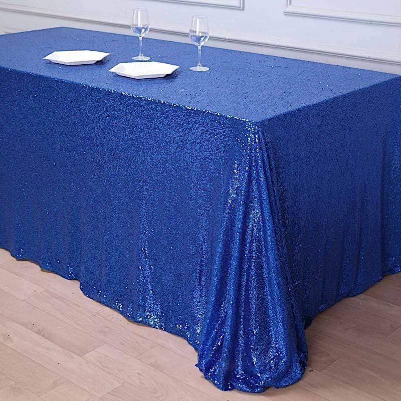 90x132" Sequined Rectangular Tablecloth