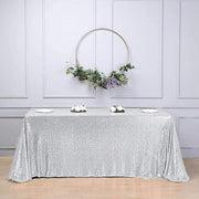 90x132" Sequined Rectangular Tablecloth