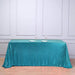 90x132" Sequined Rectangular Tablecloth - Turquoise TAB_02_90132_TURQ