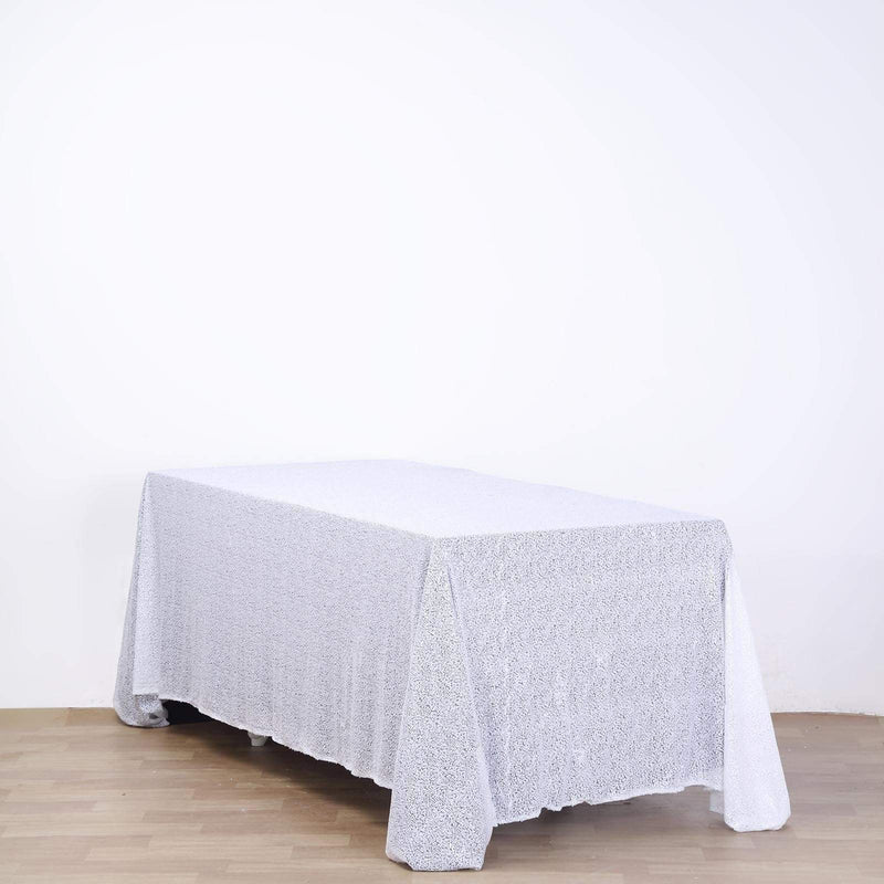 90x132" Sequined Rectangular Tablecloth