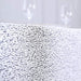 90x132" Sequined Rectangular Tablecloth - White TAB_02_90132_WHT