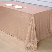 90x132" Sequined Rectangular Tablecloth