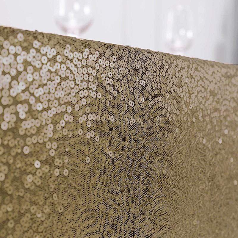 90x132" Sequined Rectangular Tablecloth