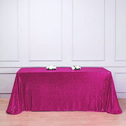 90x132" Sequined Rectangular Tablecloth