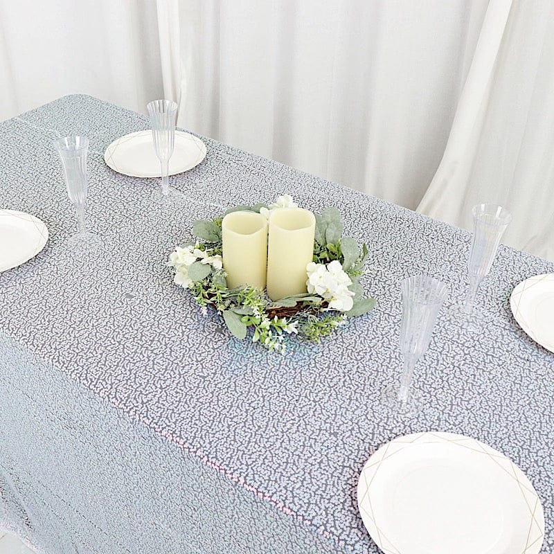 90x132" Sequined Rectangular Tablecloth
