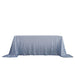 90x132" Sequined Rectangular Tablecloth - Dusty Blue TAB_02_90132_086