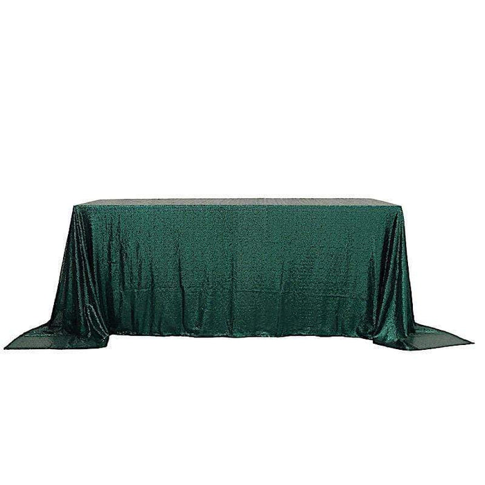 90x132" Sequined Rectangular Tablecloth TAB_02_90132_HUNT
