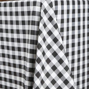 90x156" Checkered Gingham Polyester Tablecloth