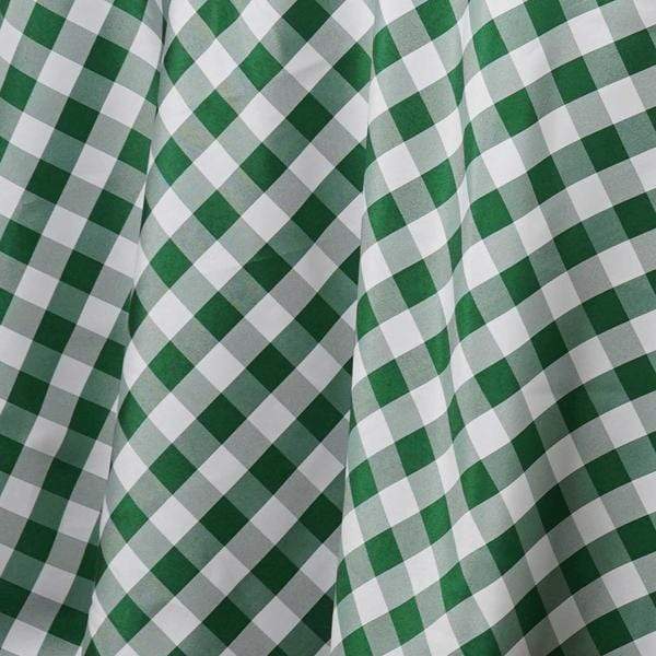 90x156" Checkered Gingham Polyester Tablecloth