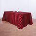 90x156" Checkered Gingham Polyester Tablecloth TAB_CHK90156_BLKRED
