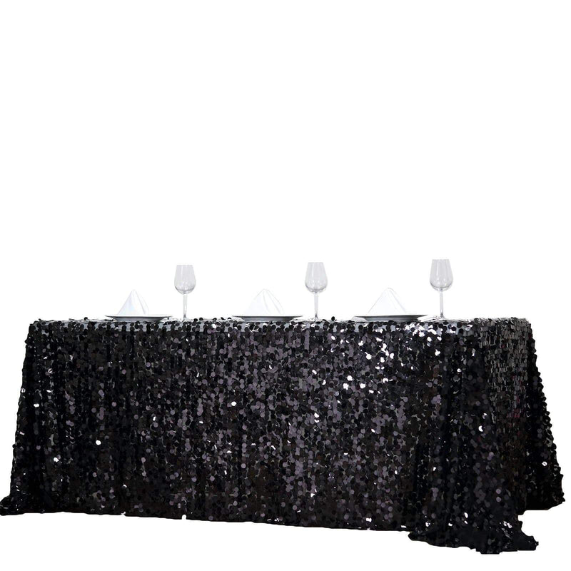 90x156" Large Payette Sequin Rectangular Tablecloth