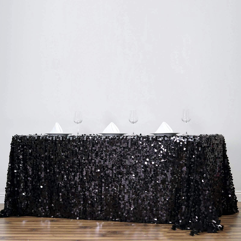 90x156" Large Payette Sequin Rectangular Tablecloth