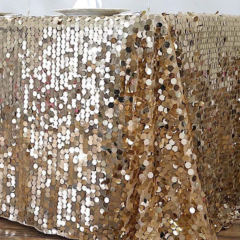 90x156" Large Payette Sequin Rectangular Tablecloth