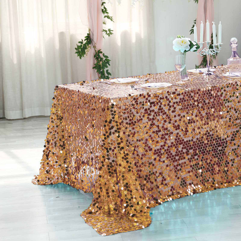 90x156" Large Payette Sequin Rectangular Tablecloth