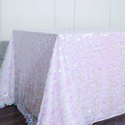 90x156" Large Payette Sequin Rectangular Tablecloth