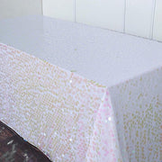 90x156" Large Payette Sequin Rectangular Tablecloth