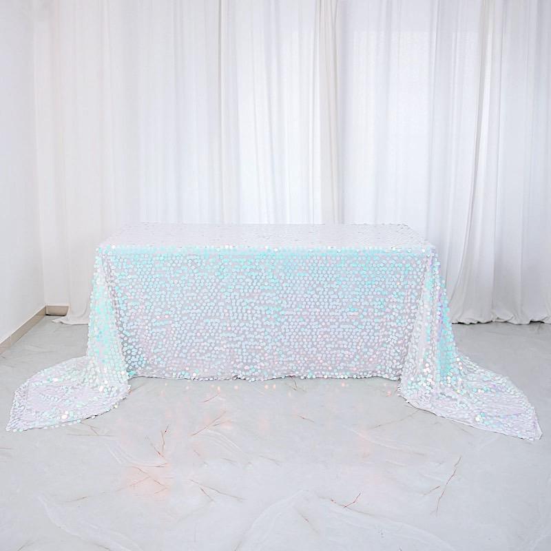 90x156" Large Payette Sequin Rectangular Tablecloth