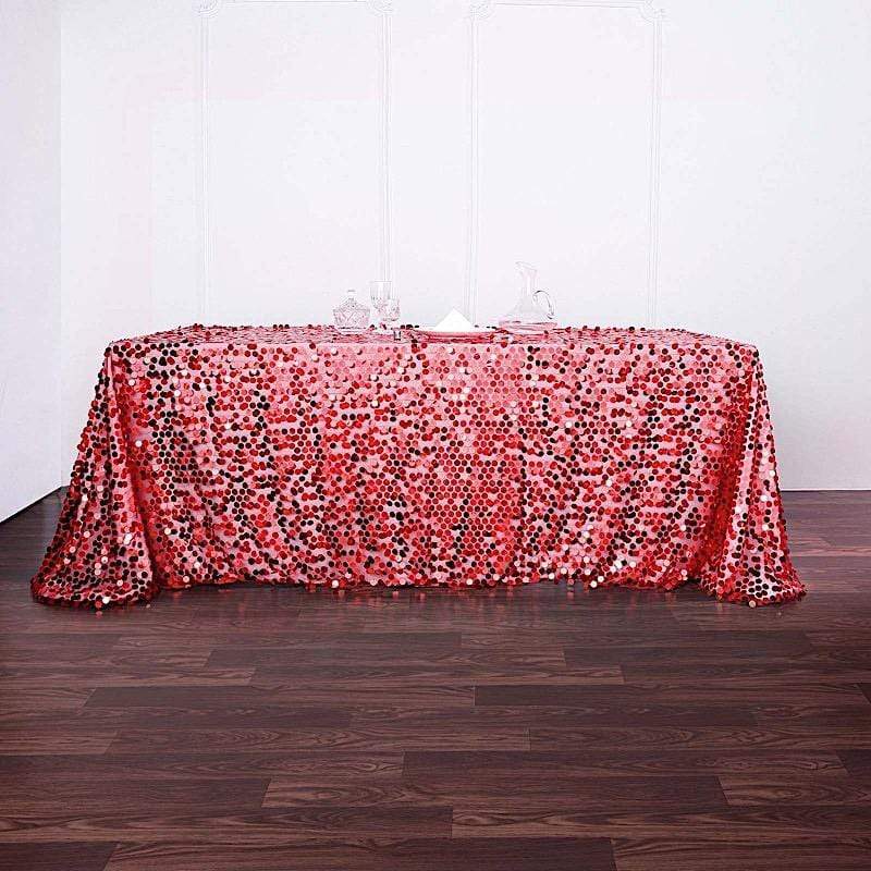 90x156" Large Payette Sequin Rectangular Tablecloth