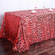 90x156" Large Payette Sequin Rectangular Tablecloth