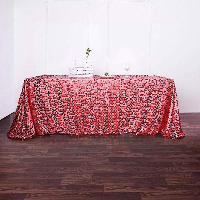 90x156" Large Payette Sequin Rectangular Tablecloth