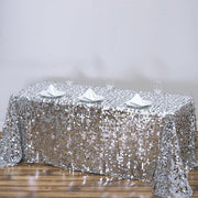 90x156" Large Payette Sequin Rectangular Tablecloth