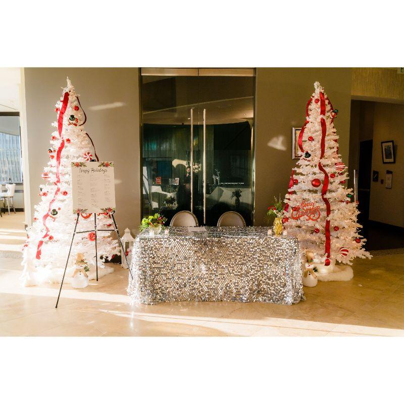 90x156" Large Payette Sequin Rectangular Tablecloth