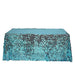 90x156" Large Payette Sequin Rectangular Tablecloth - Turquoise TAB_71_90156_TURQ
