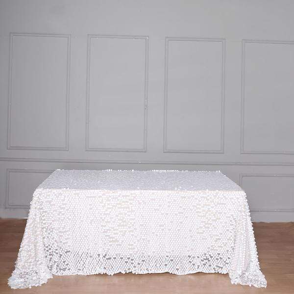 90x156" Large Payette Sequin Rectangular Tablecloth