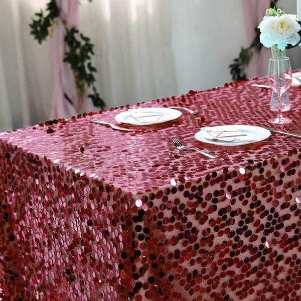 90x156" Large Payette Sequin Rectangular Tablecloth