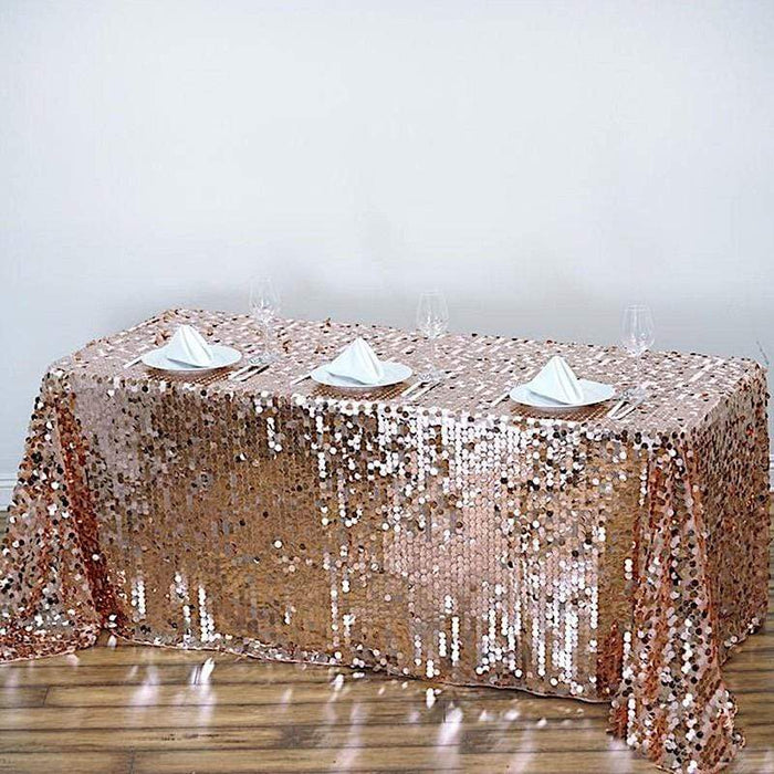 90x156" Large Payette Sequin Rectangular Tablecloth